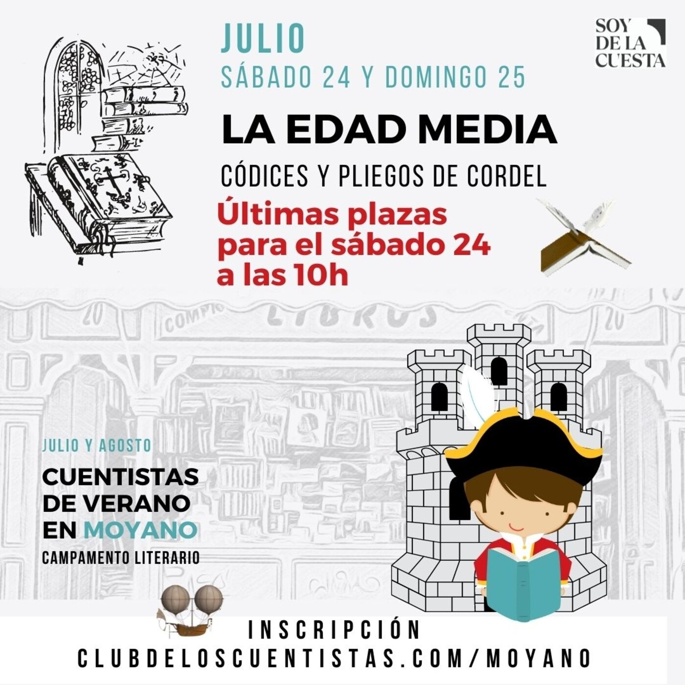 Club de los cuentistas de verano en Moyano