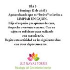 Dia 6 Practicando el Arte de Soltar ( Plan 21 días )