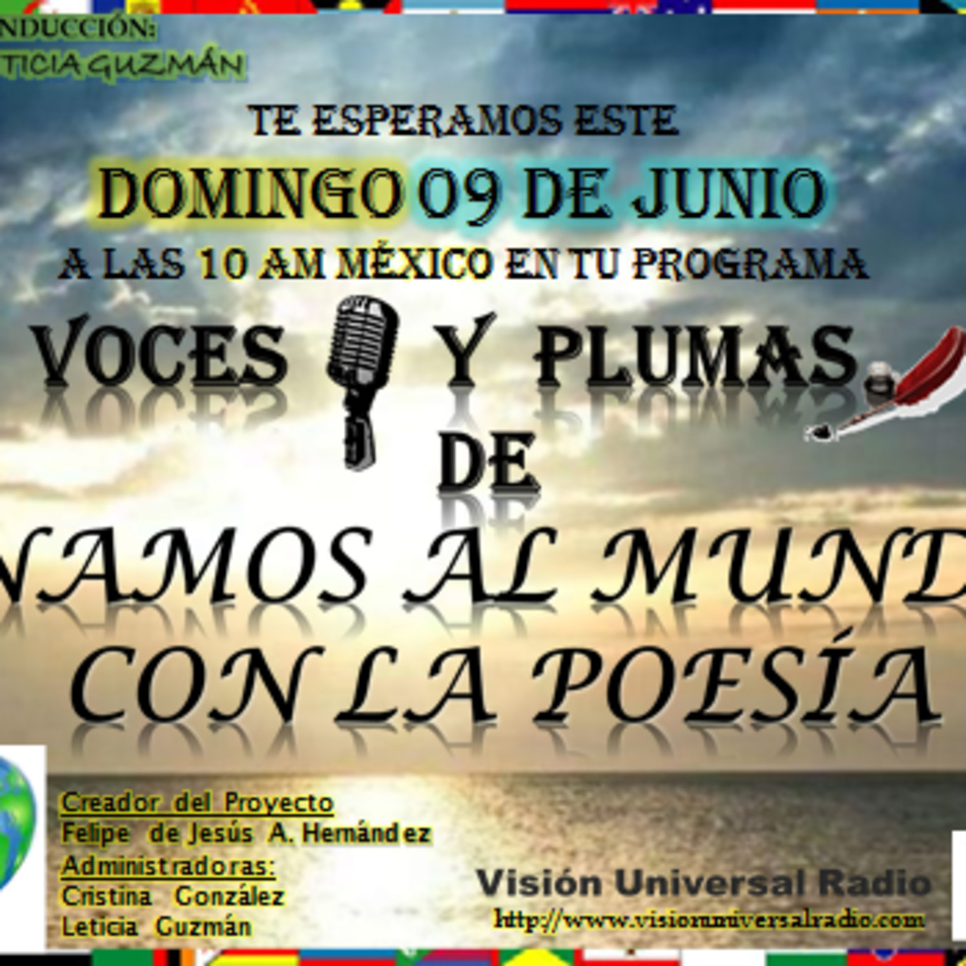 VOCES Y PLUMAS DE UNAMOS AL MUNDO CON LA POESÍA