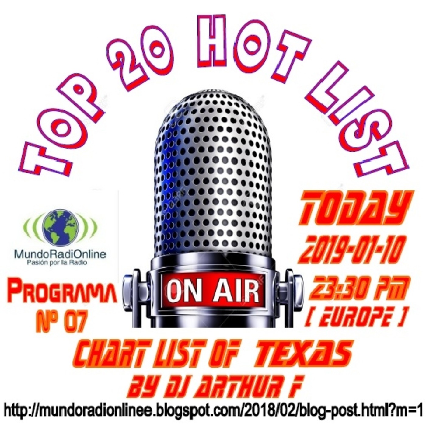 Prog. 07 TOP 20 HOT LIST TEXAS 02 (New Edition 2019) 20190110 episode artwork