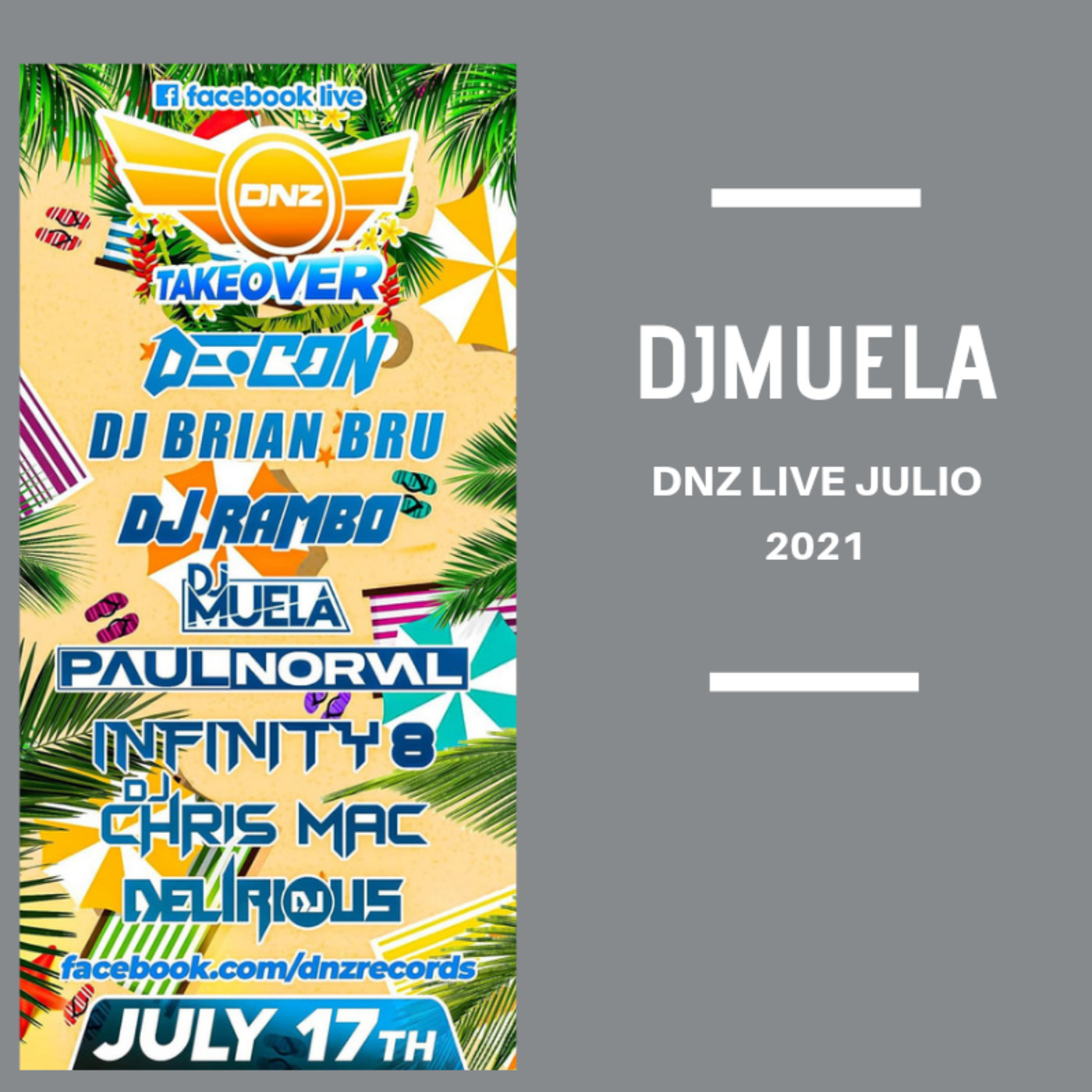 DjMuela DNZ LIVE Julio 2021 - Episodio exclusivo para mecenas episode artwork