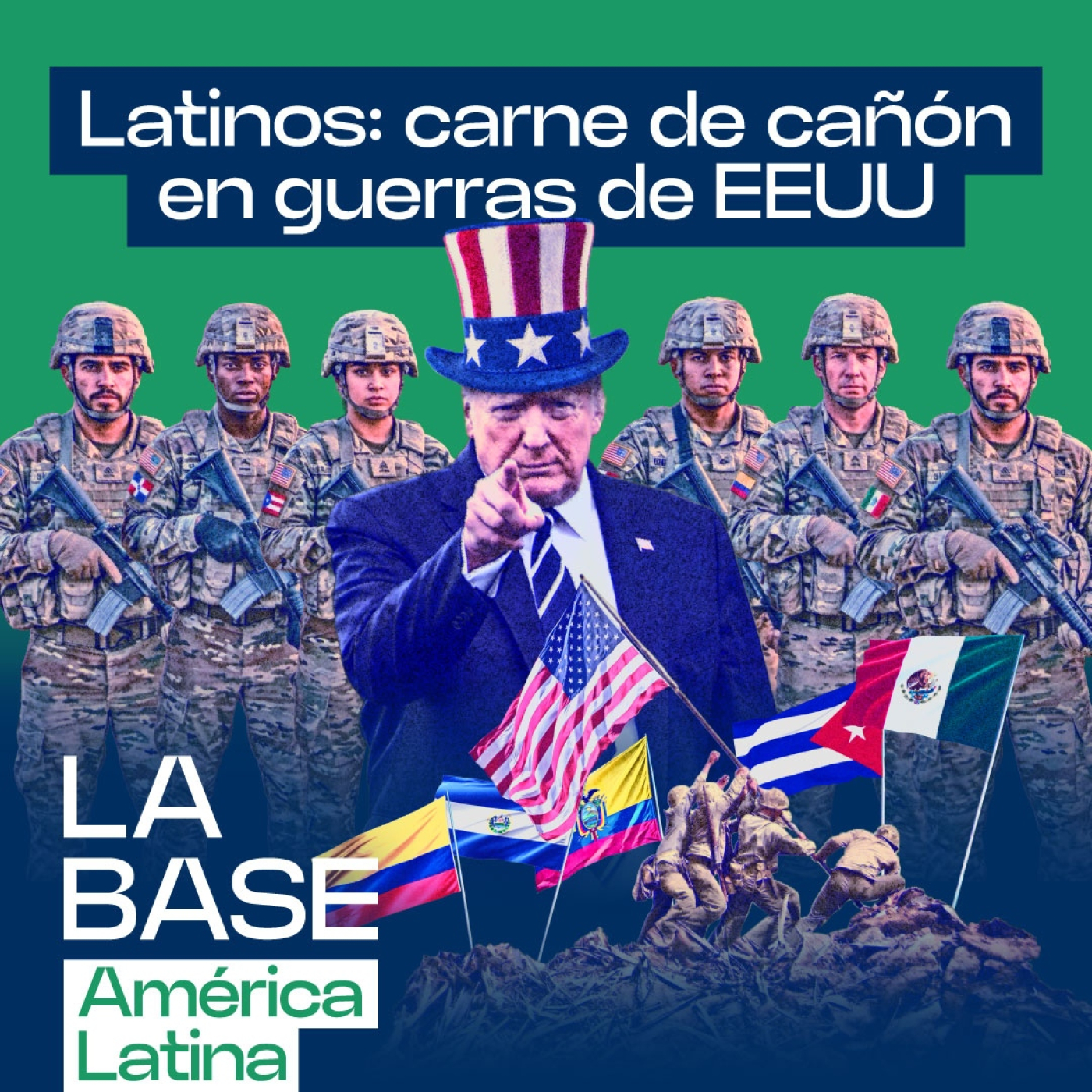Latinos en las guerras de Trump: carne de cañón imperial | La BaseLatam 1x159 episode artwork