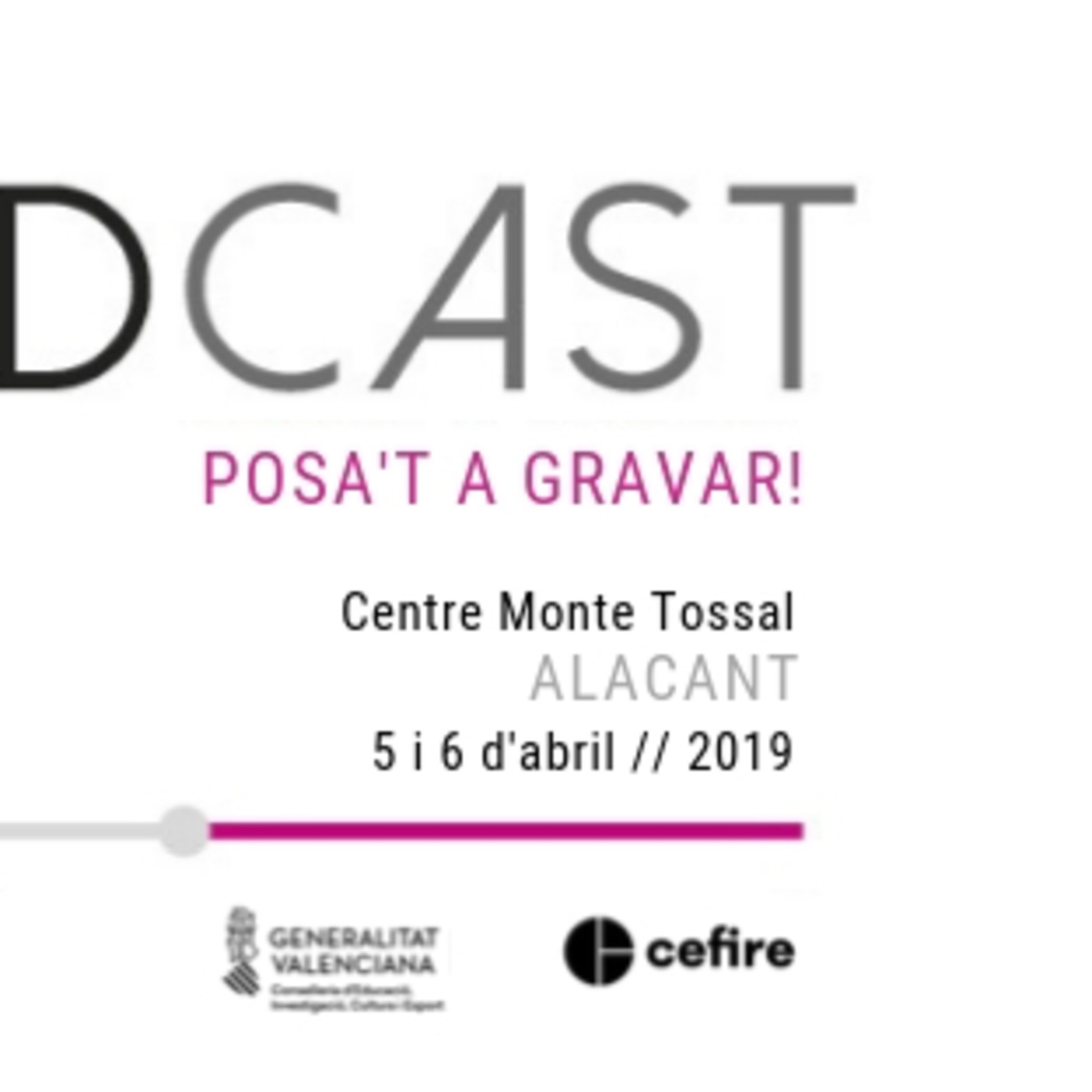 JPODCAST: posa’t a gravar!  / ALACANT 2019