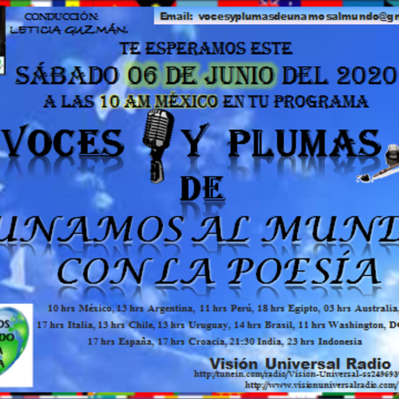 VOCES Y PLUMAS DE UNAMOS AL MUNDO CON LA POESÍA