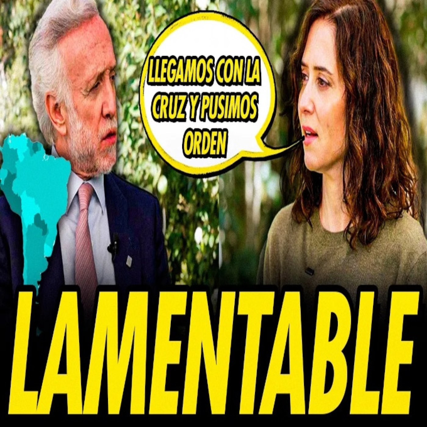 LA CRUZ DE AYUSO: EL DISCURSO LAMENTABLE SOBRE LA COLONIZACIÓN DE AMÉRICA