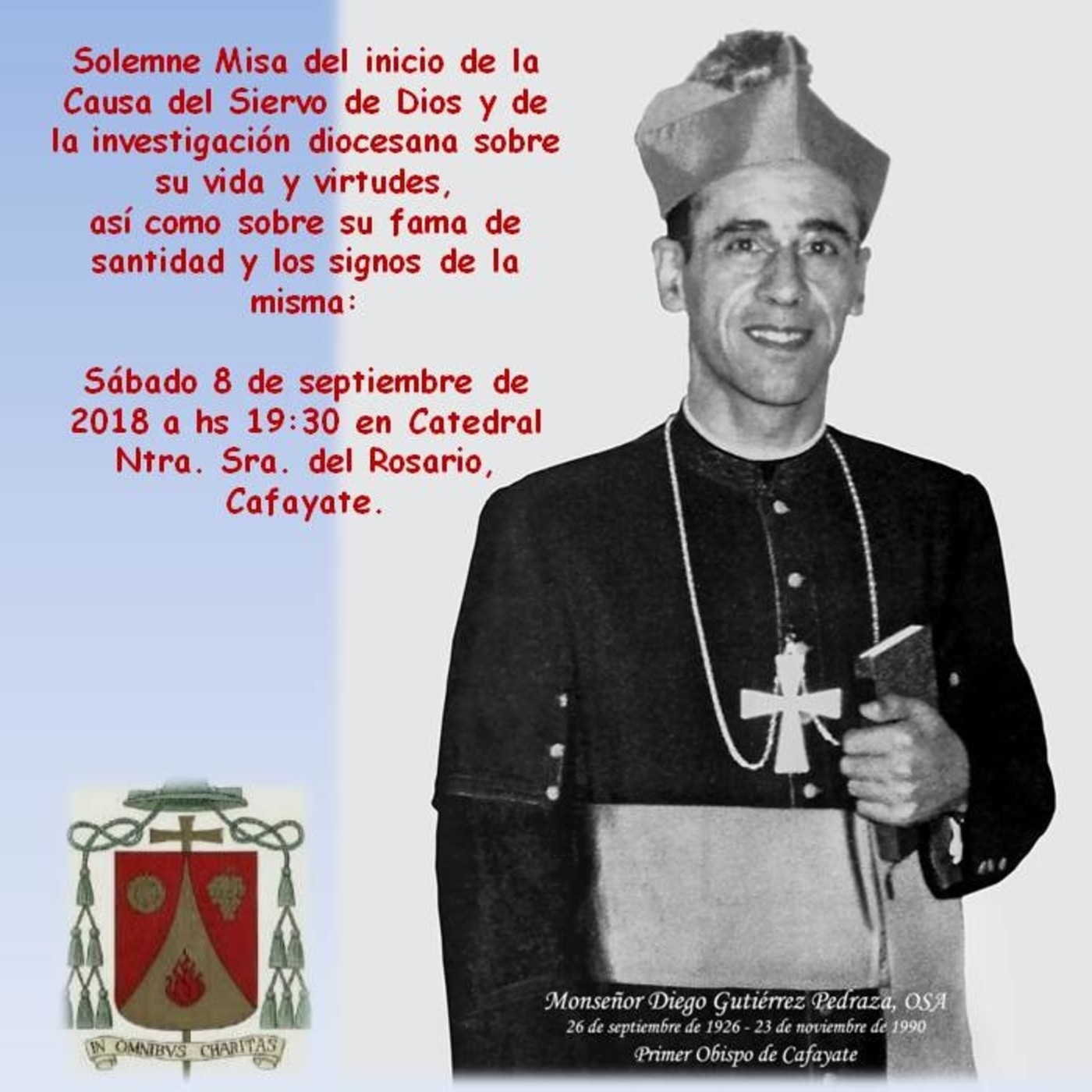 Monseñor Diego Guitérrez Pedraza, siervo de Dios