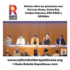 Debate sobre las pensiones con Navarra Suma, Geroa Bai, Unidas Podemos, PSN-PSOE y EH Bildu