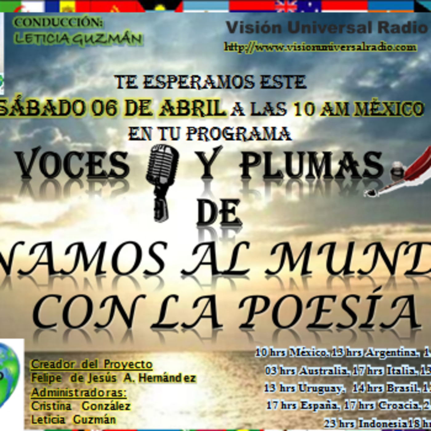 VOCES Y PLUMAS DE UNAMOS AL MUNDO CON LA POESÍA