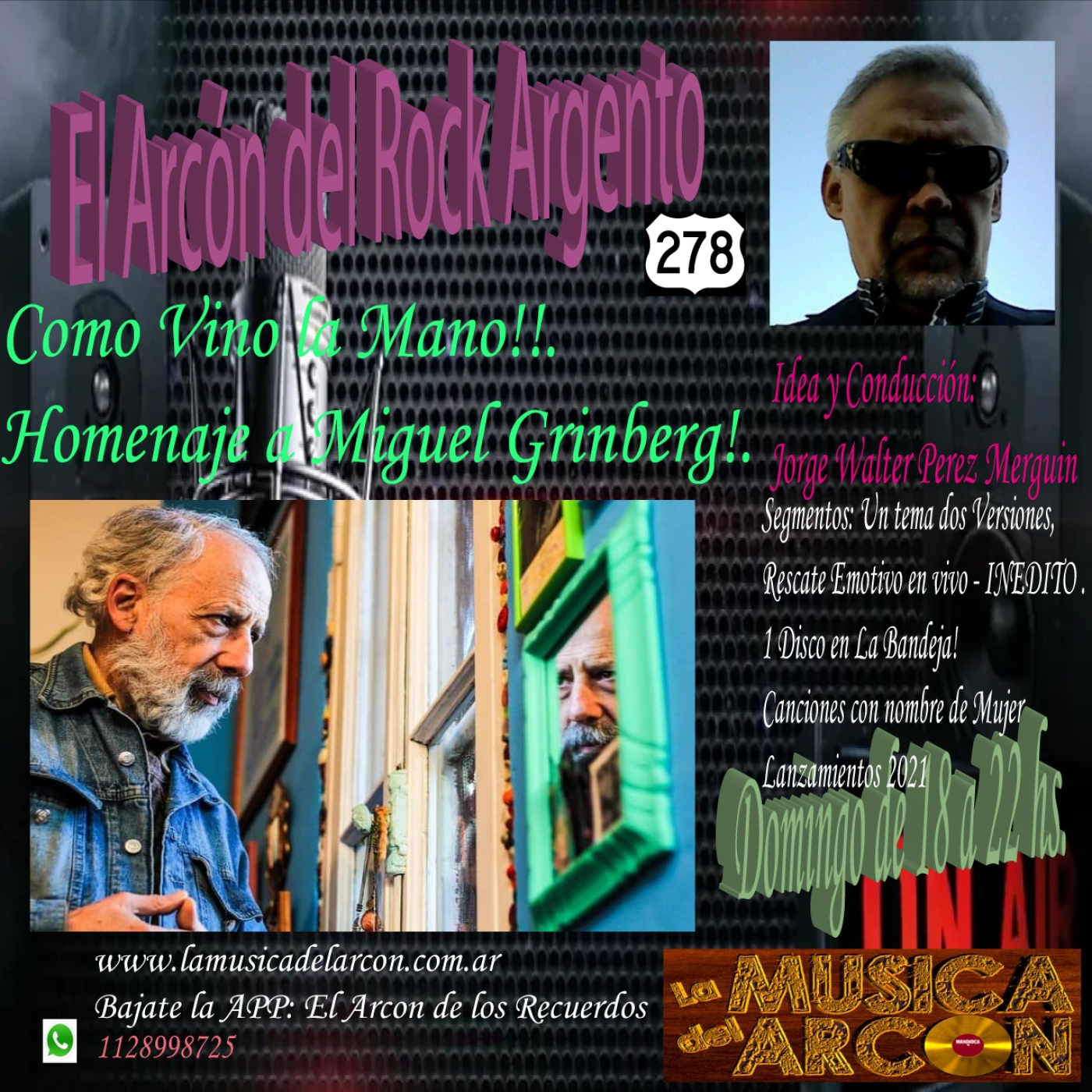 El Arcon del Rock Argento - Emision n° 278 Homenaje a Miguel Grinberg - 06-03-2022 episode artwork