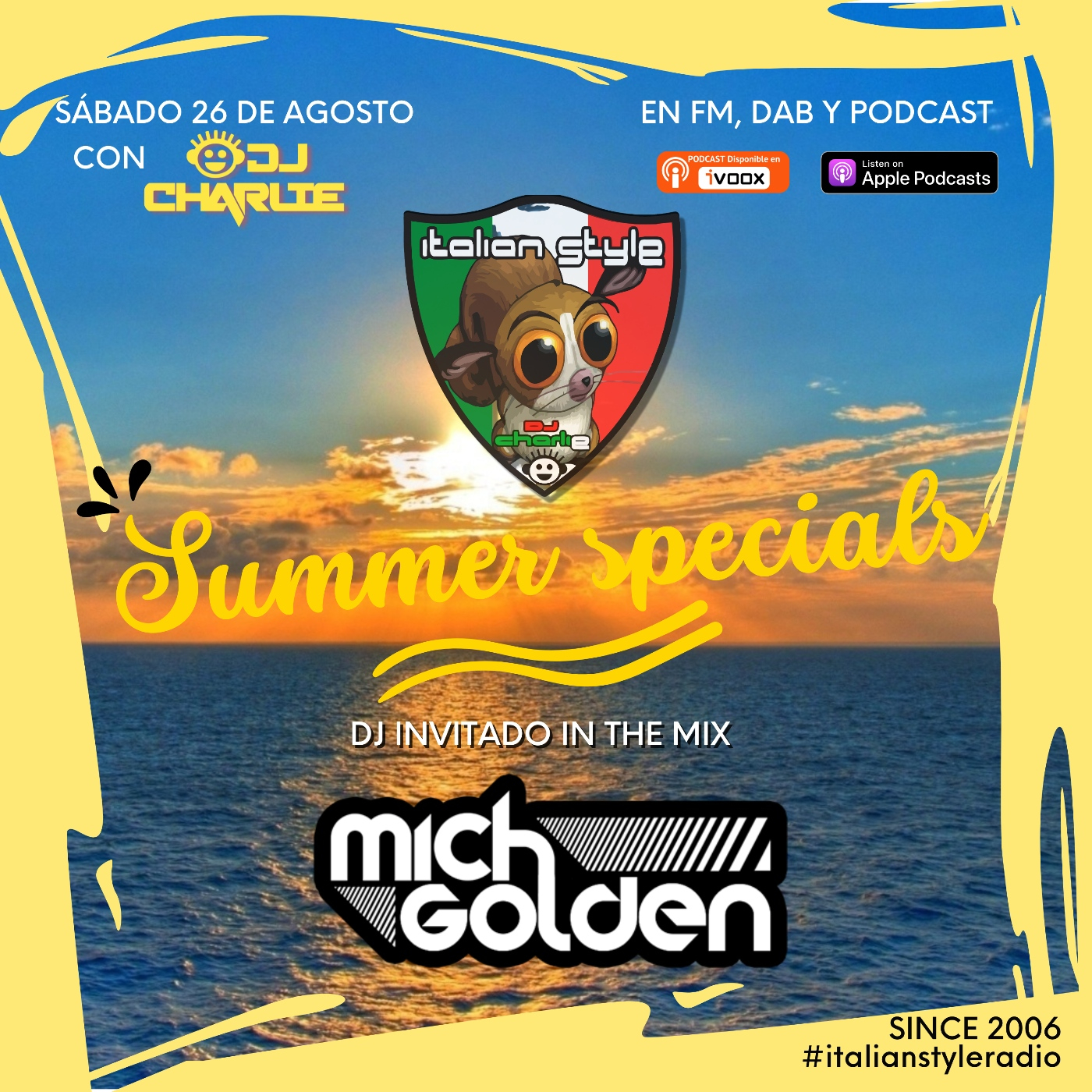 ITALIAN STYLE radio show 896 26-08-2023 episode artwork