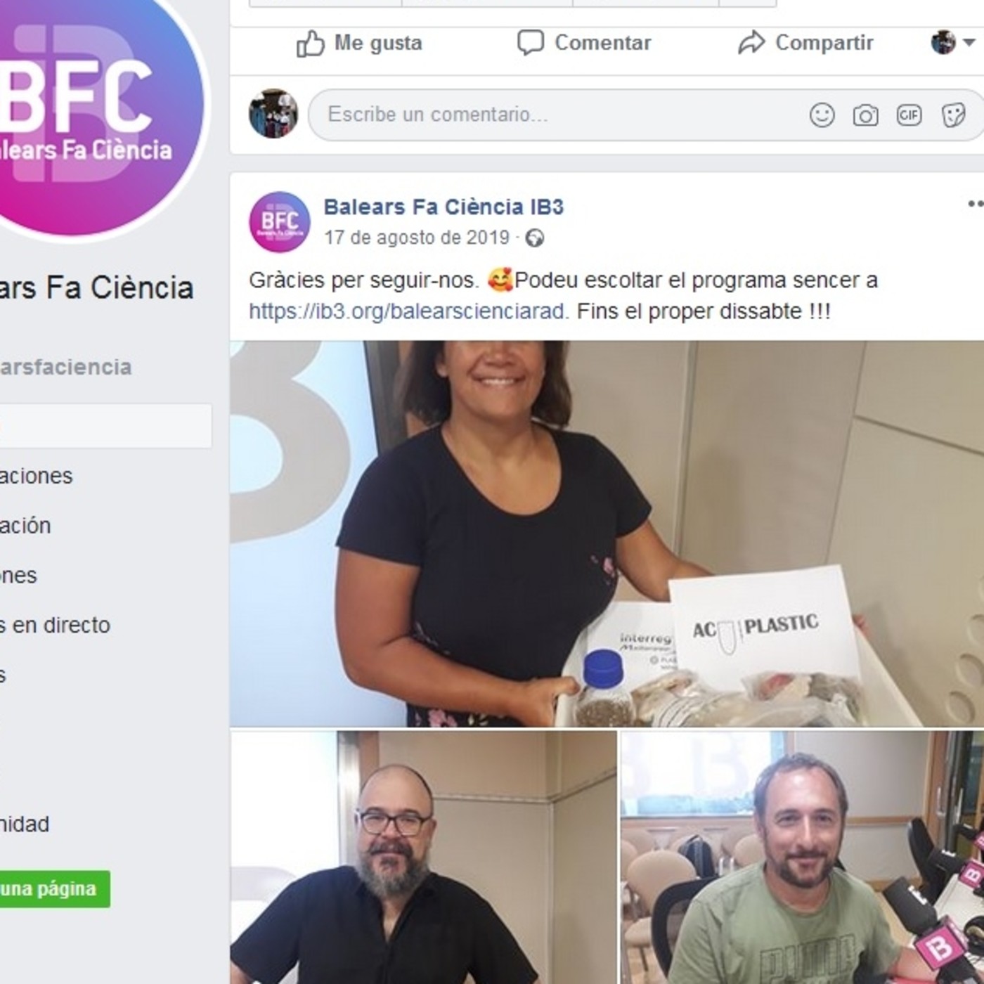 Bons aliments i gastrociència. IB3 Ràdio