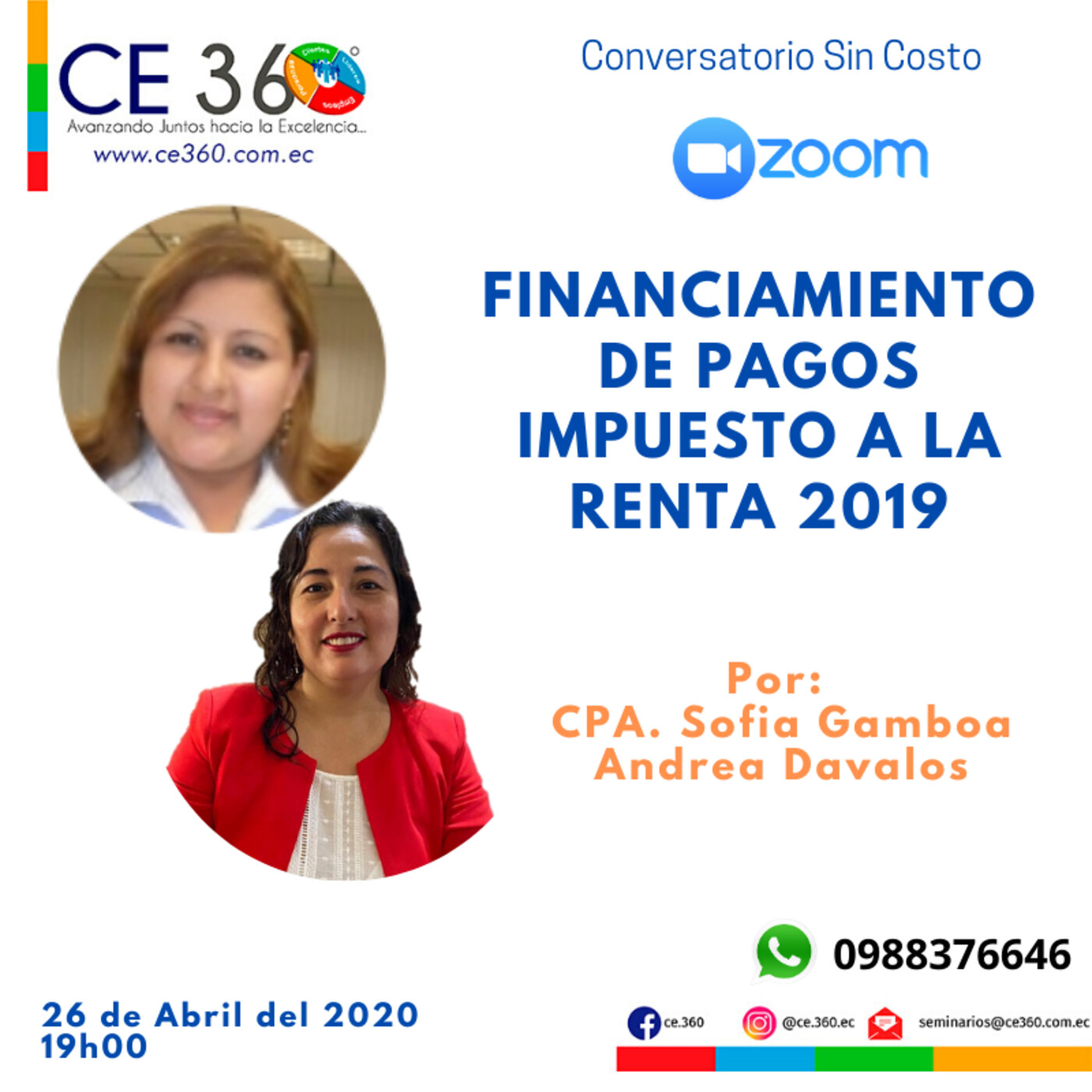 Webinars hacia la Comunidad