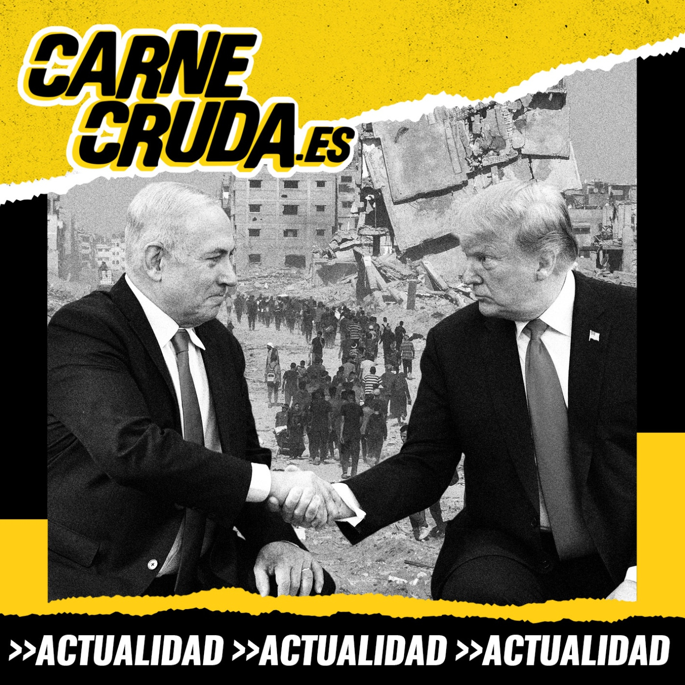 Plan Trump: luz de gas a los palestinos (CARNE CRUDA #1560)