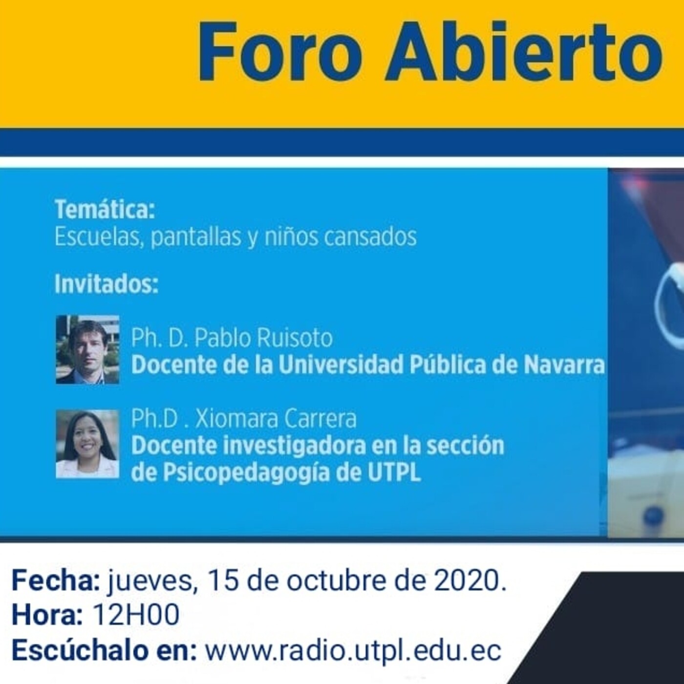 Foro Abierto, primer programa