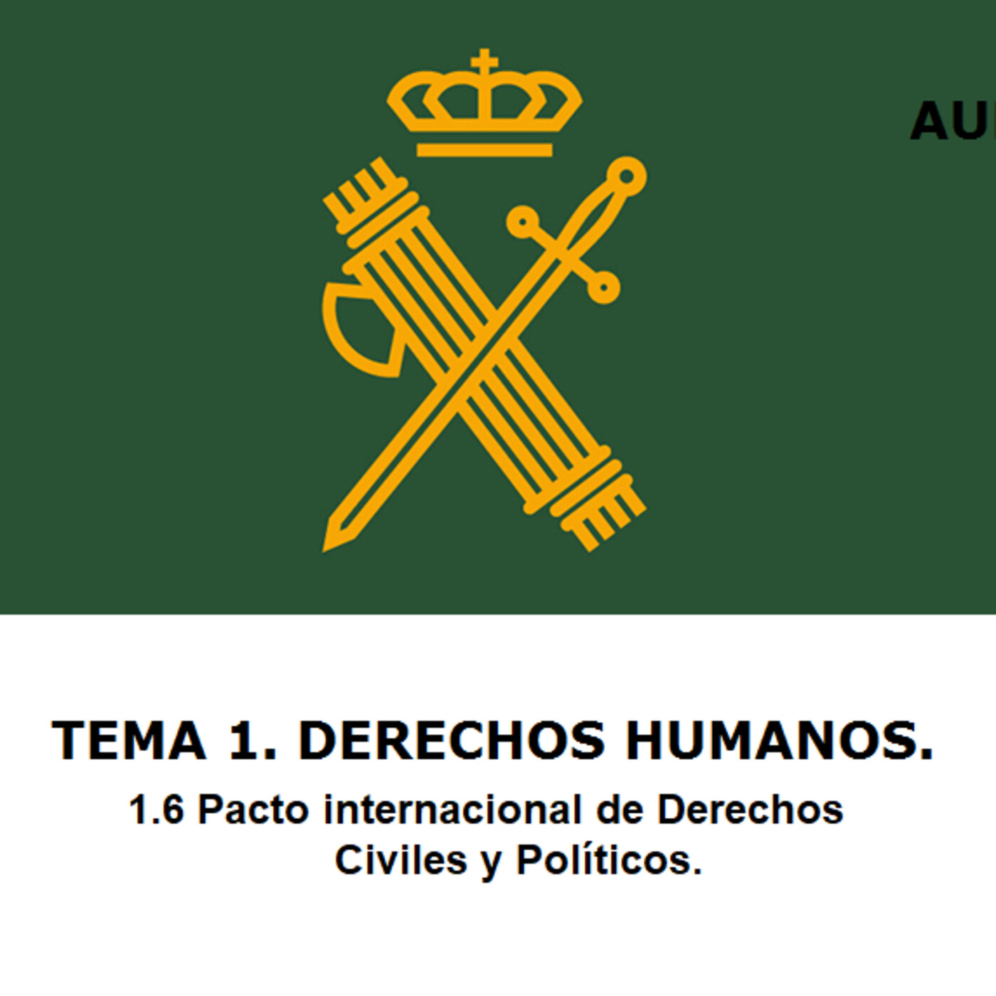 Audio Temario Oposición Guardia Civil.
