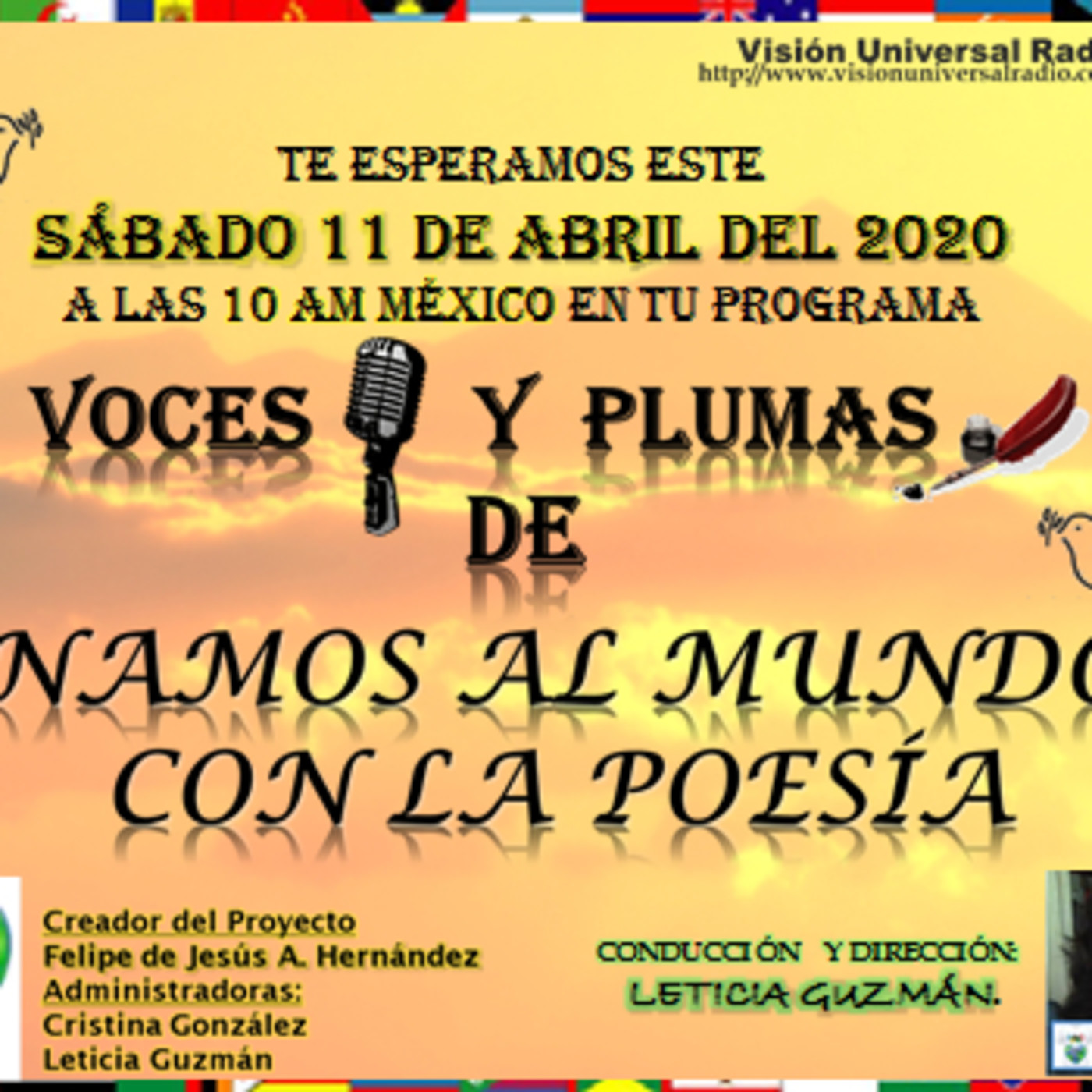 VOCES Y PLUMAS DE UNAMOS AL MUNDO CON LA POESÍA