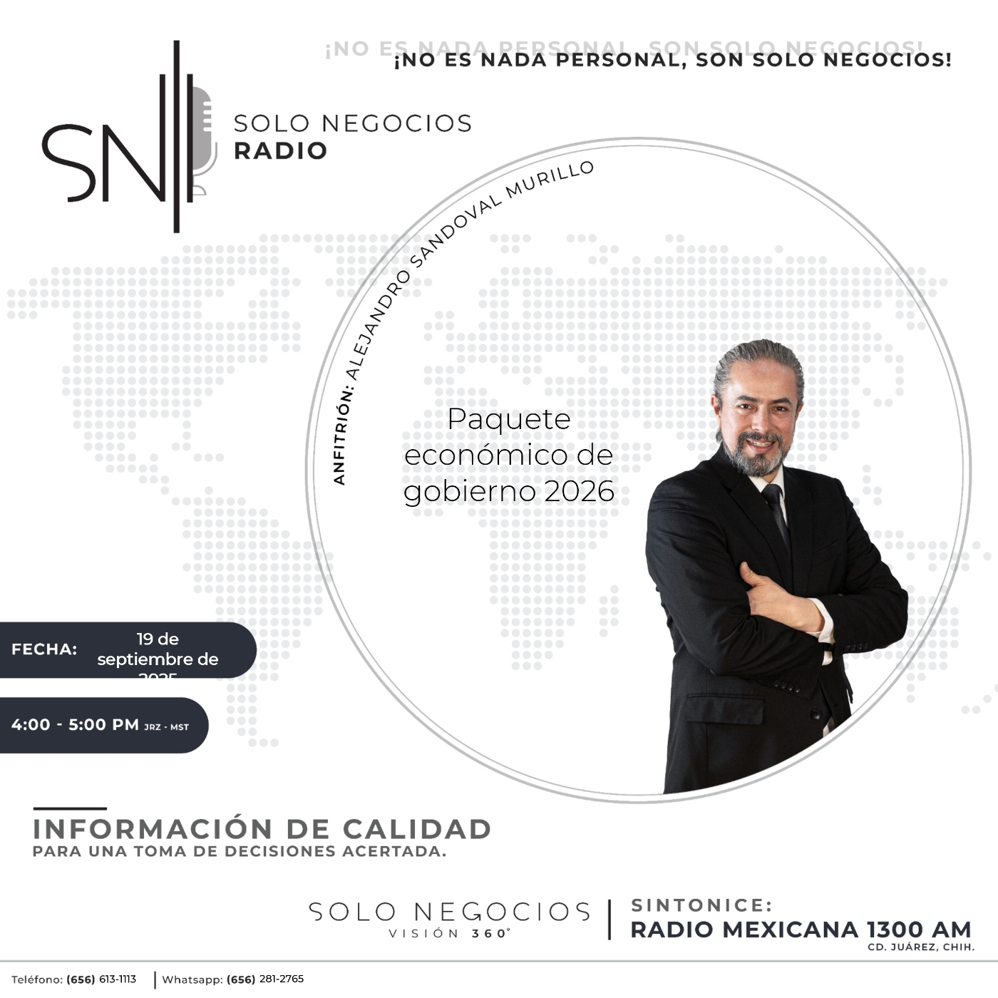 [SNR-19/09/2025] Paquete económico de gobierno 2026