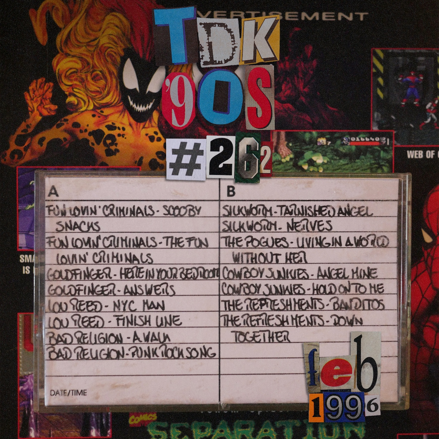 TDK 90s #262 (Fun Lovin Criminals - Lou Reed - Goldfinger) episode artwork