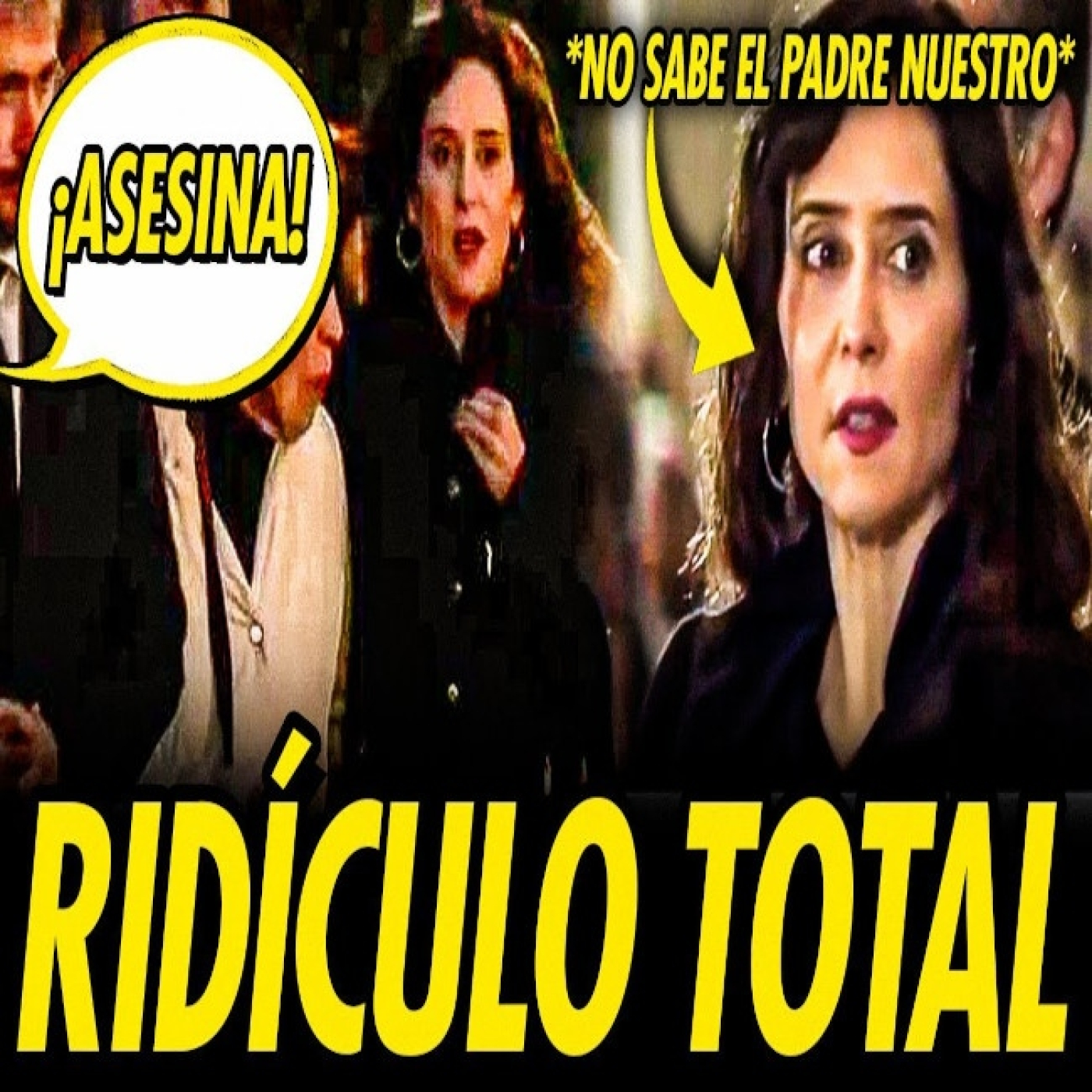 RIDÍCULO DE AYUSO EN LA MISA FUNERAL EN LA CATEDRAL DE LA ALMUDENA