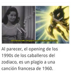 P189: El extraño parecido del opening clásico 1989,1990s de los caballeros del zodiaco con una canción francesa de 1960.