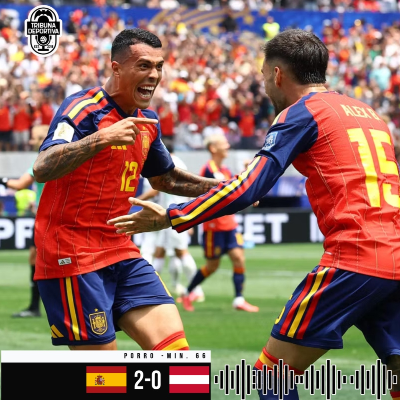 GOL | Pedro Porro | España 2-0 Austria Dieciseisavos Mundial episode artwork