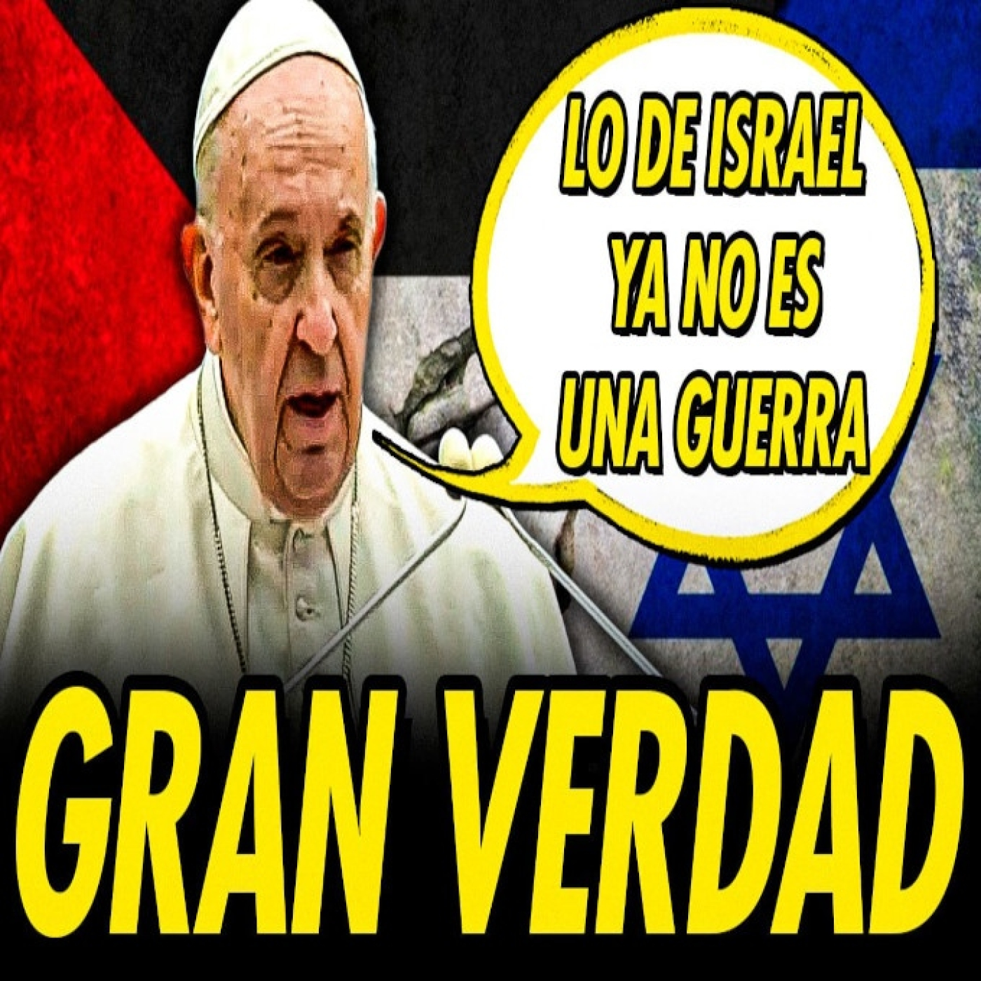 El papa francisco dice las verdades sobre israel que ningún presidente dice