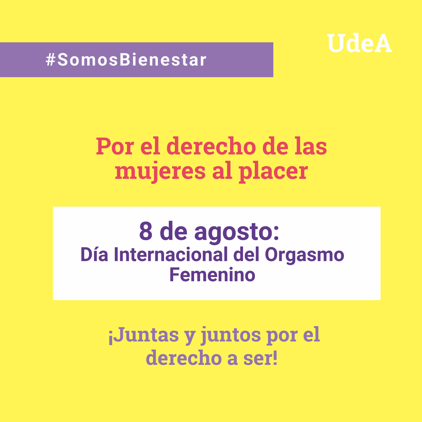 ¡Juntos nos cuidamos! #SomosBienestar