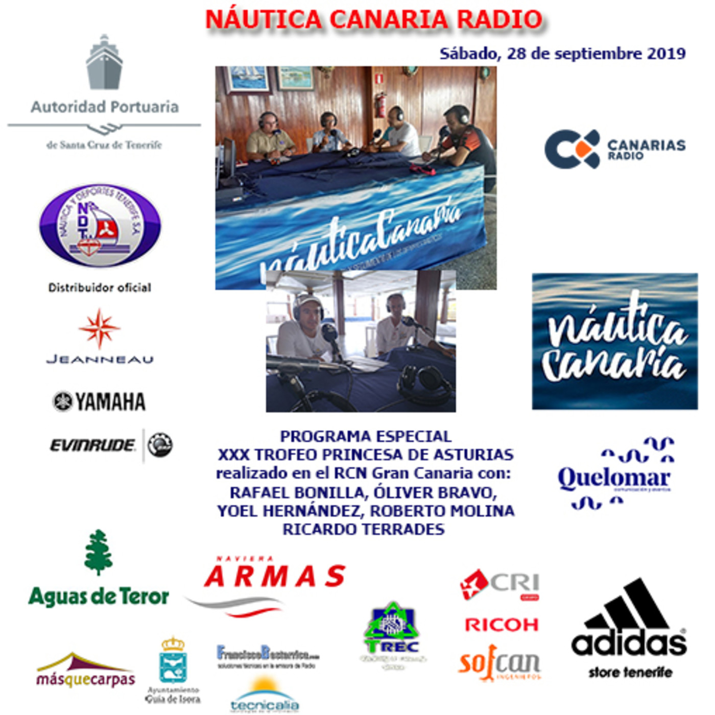Náutica Canaria Radio, programa emitido en Canarias Radio el 28.09.19 episode artwork