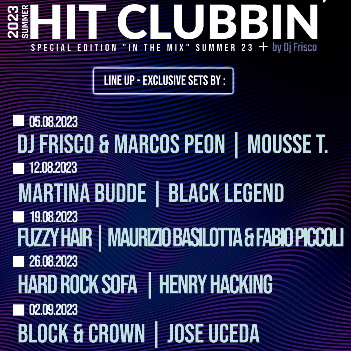 Hit Clubbin Radio show by Frisco episode artwork