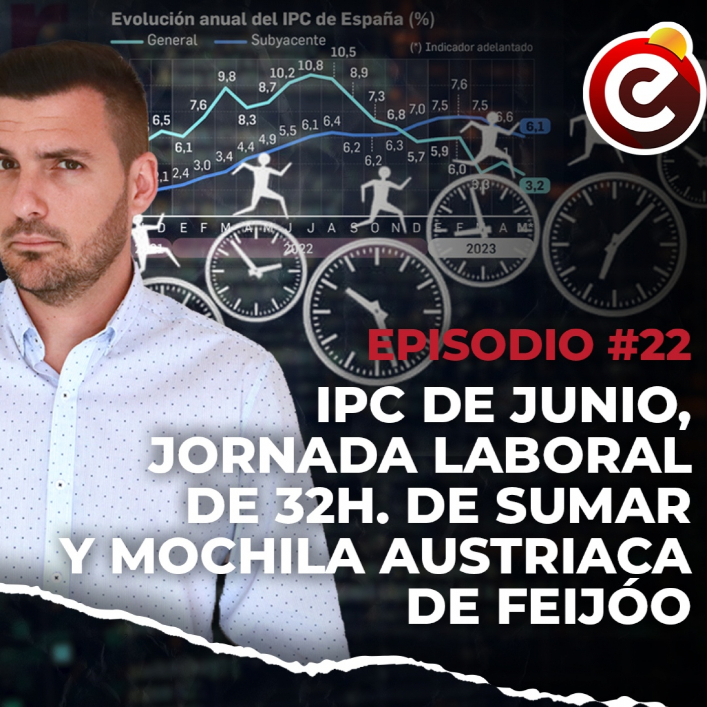 Econocrítica 1x22 Completo- Fin de la inflación,propuesta Sumar 32 horas trabajo y mochila austriaca de Feijóo