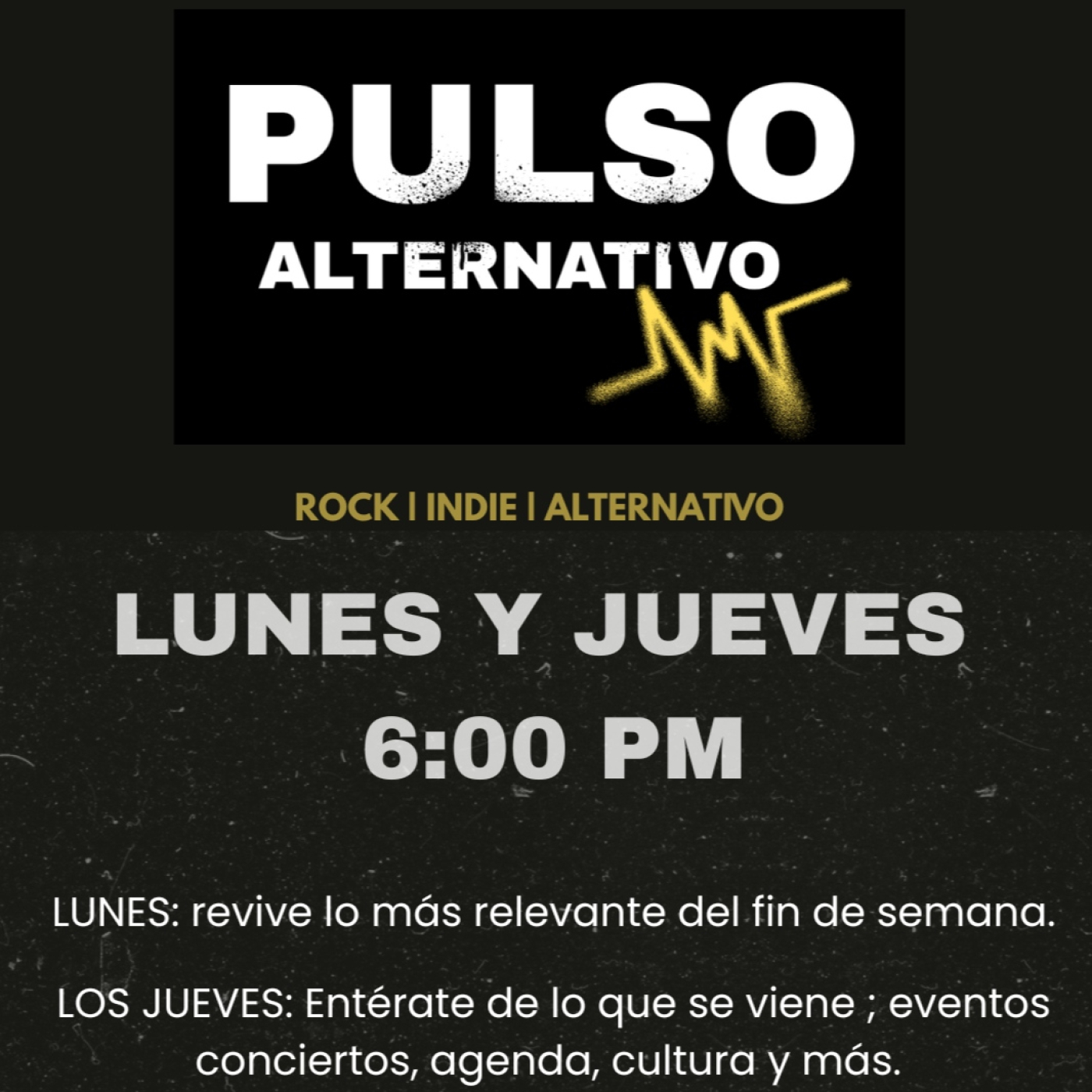 Pulso Alternativo S2E2| Recos para el fin del 16 al 18 de enero 2026 episode artwork