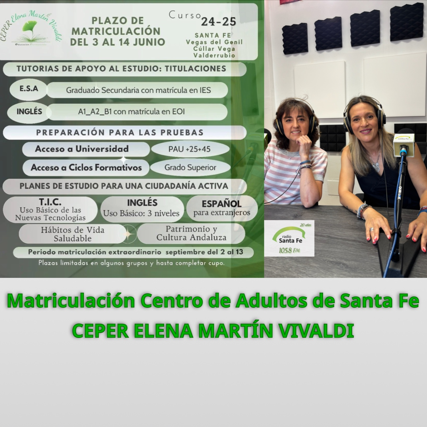 LND Matriculación Centro Adultos CEPER Elena Martín Vivaldi episode artwork