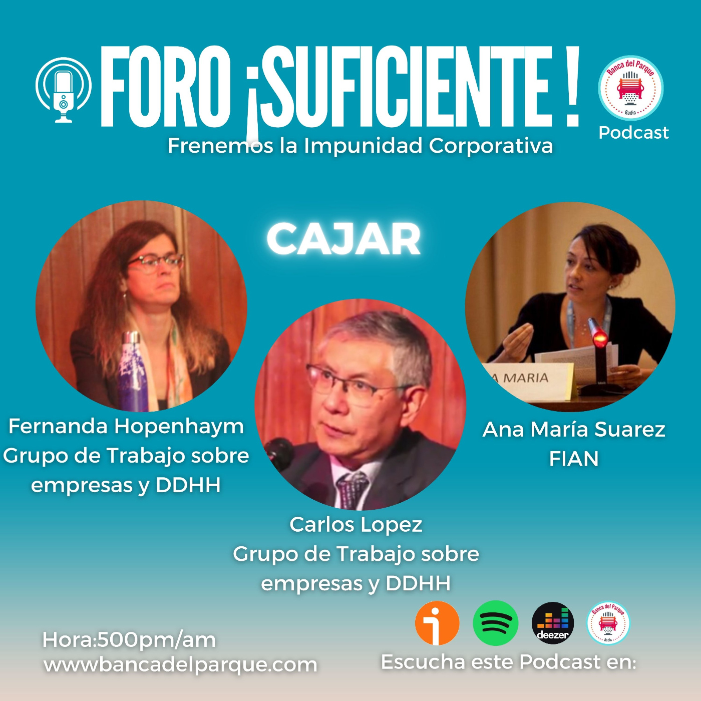 21.04.2023 - La Banca del Parque - CAJAR - FORO Suficiente frenemos la IMPUNIDAD CORPORATIVA - Trabajo Empresas y DDHH episode artwork