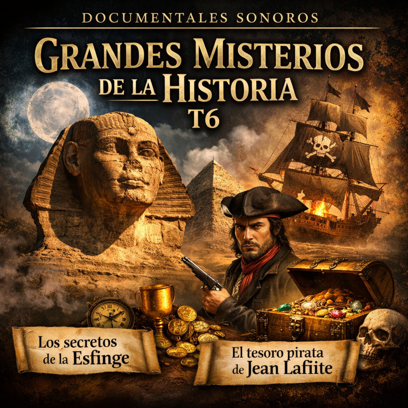 Grandes misterios de la Historia T6: Los secretos de la esfinge · El tesoro pirata de Jean Lafitte