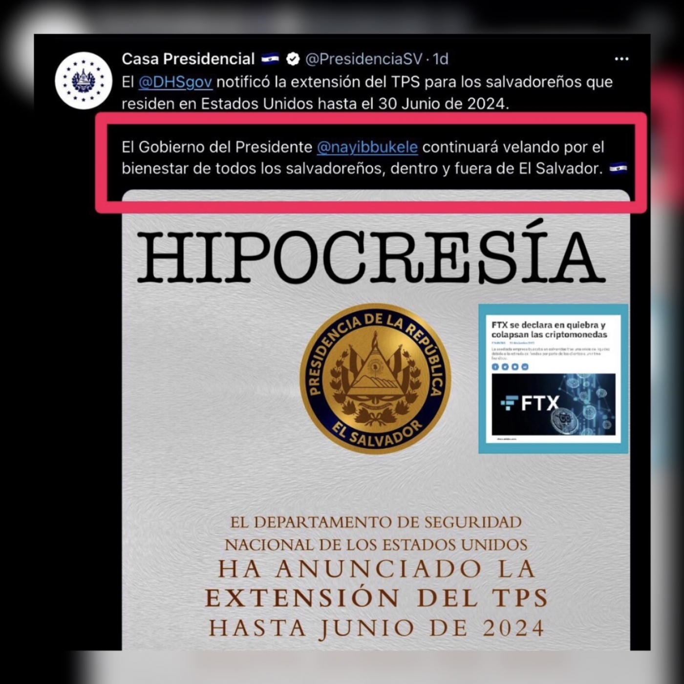 HIPOCRESÍA DIPLOMÁTICA SV / Bancarrota FTX / César Fuentes / 11NOV22 episode artwork
