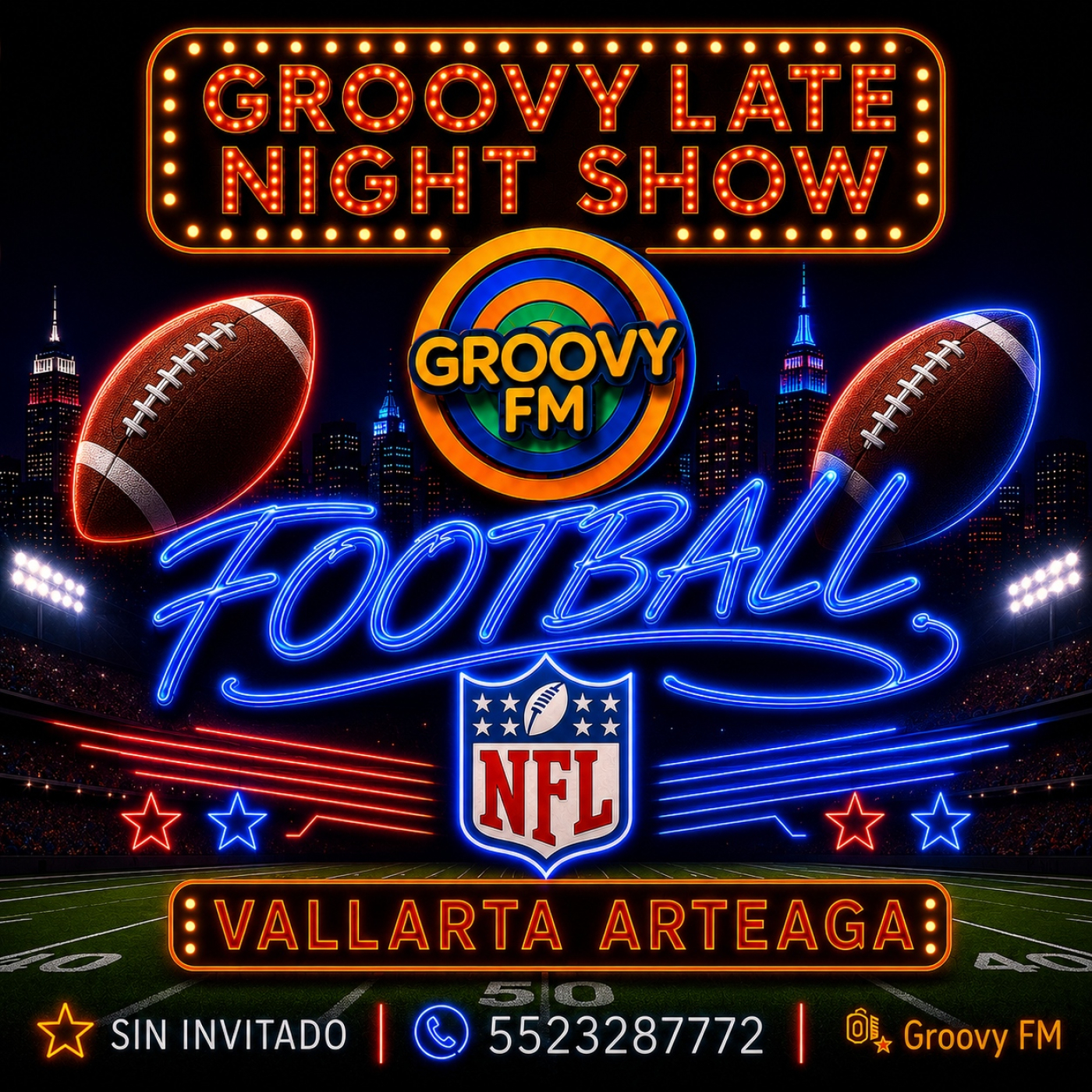 GROOVY LATE NIGHT SHOW 32 NFL episode artwork
