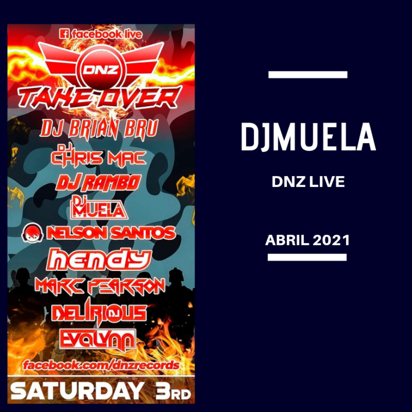 DjMuela DNZ LIVE Abril 2021 - Episodio exclusivo para mecenas episode artwork