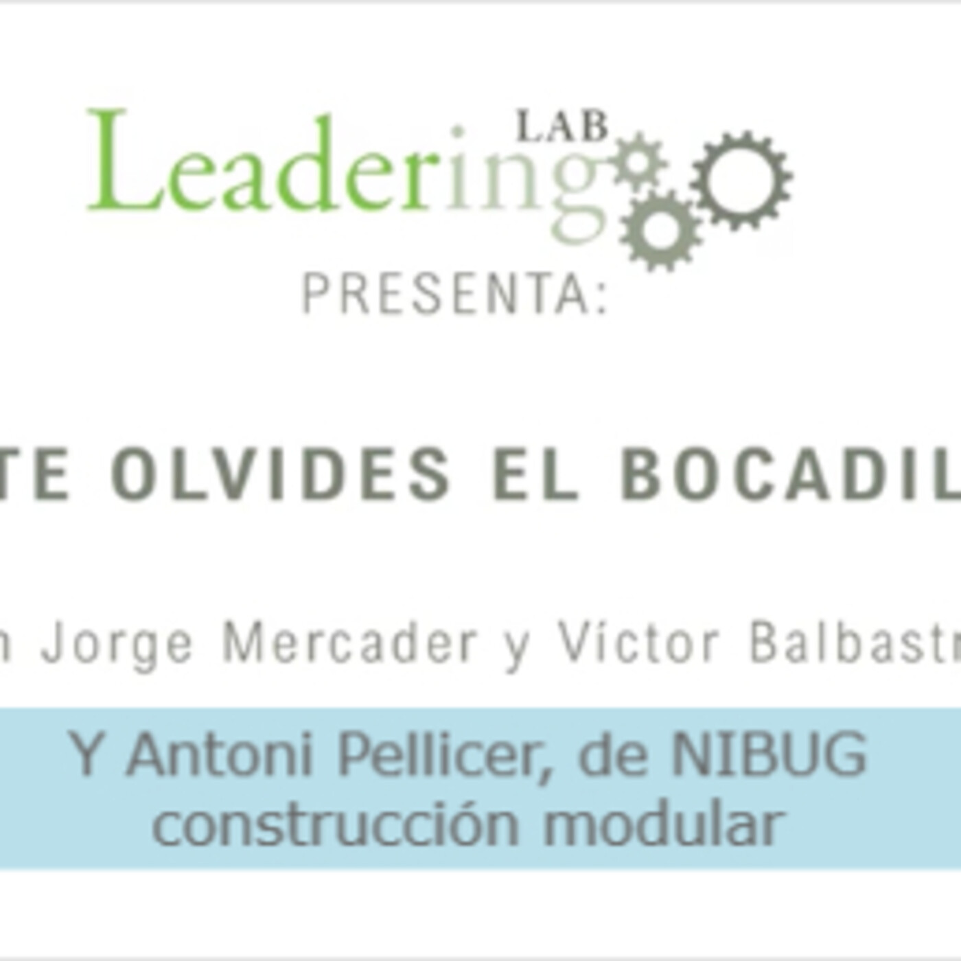 ¡No te olvides el bocadillo!