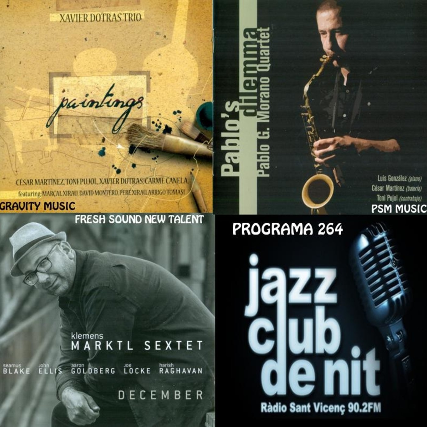 Programa 264: Xavier Dotras Trio, Klemens Marktl Sextet i Pablo G. Morano,. episode artwork