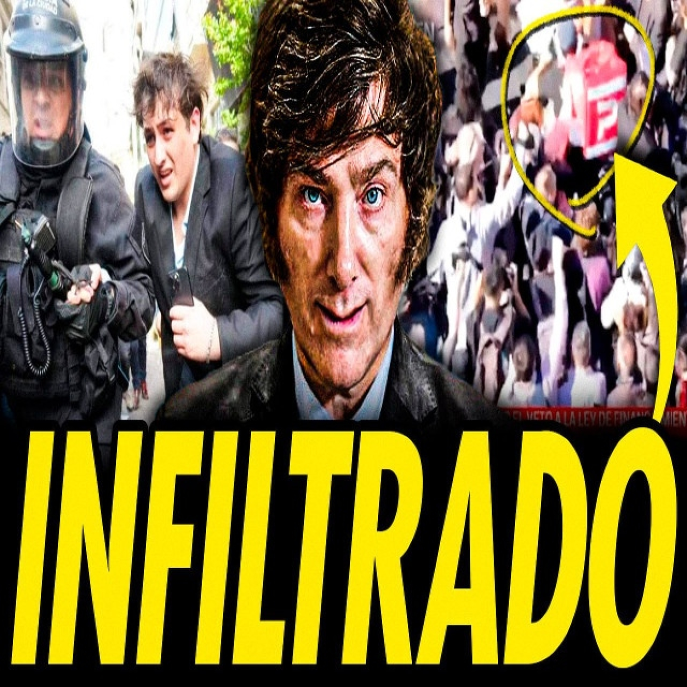 Milei usa infiltrados para manchar las marchas en defensa de la universidad pública