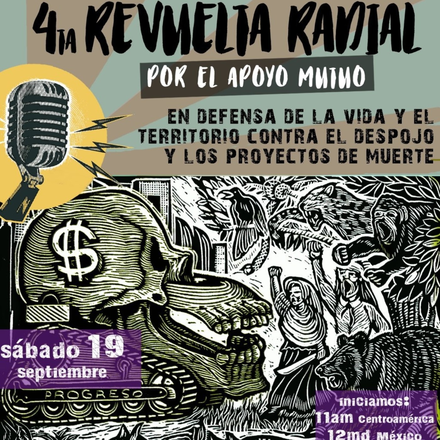 Noticias de abajo en la Revuelta radial: En defensa de la vida y el territorio. 19 de Septiembre 2020