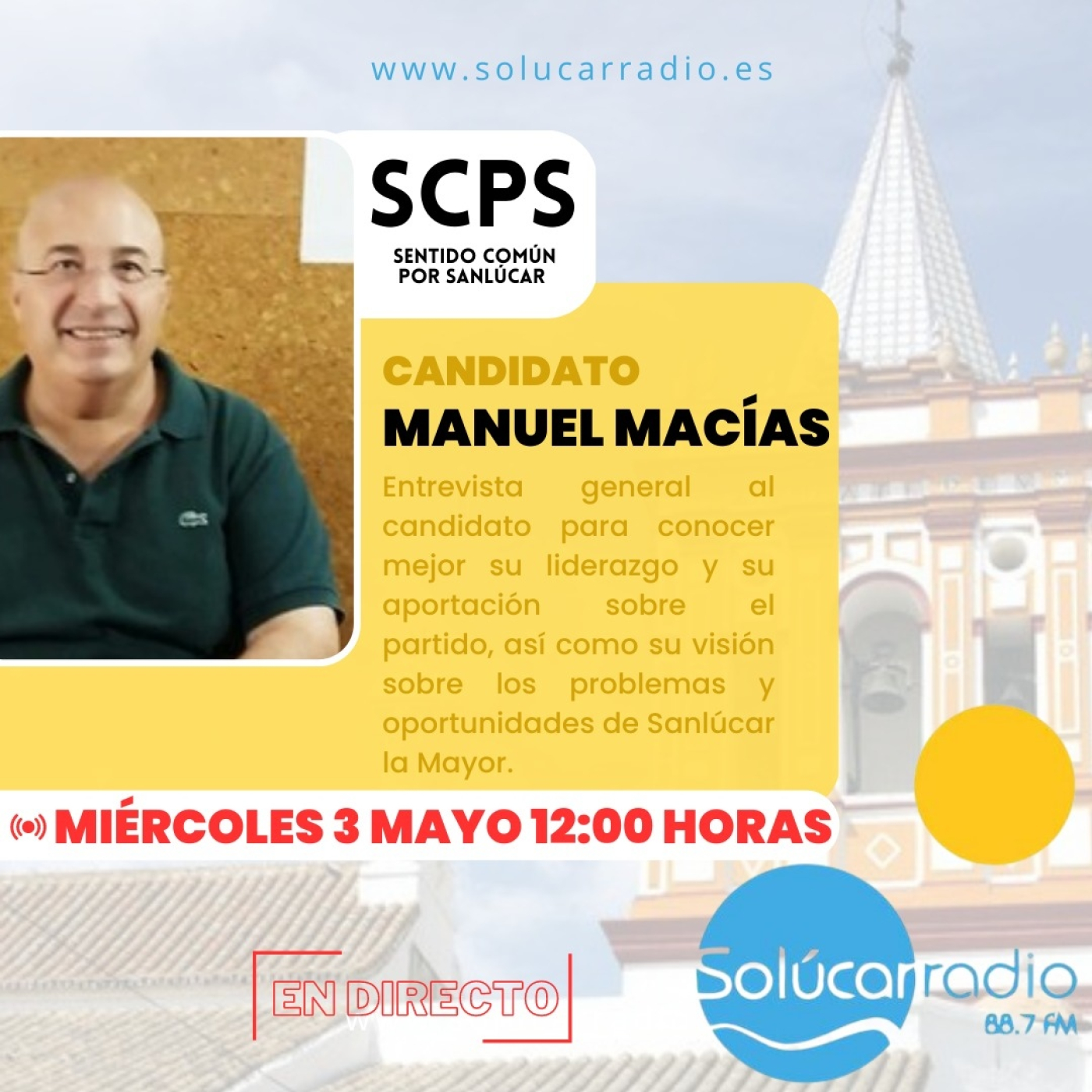 Entrevista al Candidato de SENTIDO COMÚN POR SANLÚCAR -Manuel Macías Miranda- episode artwork