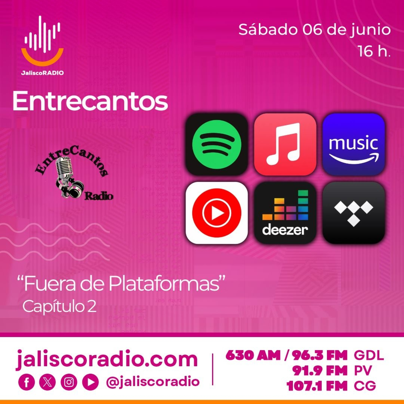 Programa Entrecantos 06 de junio, 2026:"Fuera de Plataformas" - Capítulo 2 episode artwork