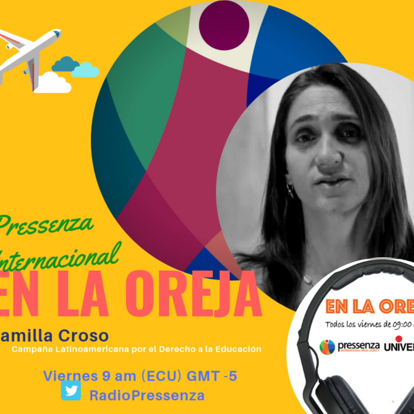 Pressenza Internacional en la oreja