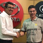 Fotis Katsikaris es presentado como nuevo entrenador del Granca en las instalaciones de Toyota