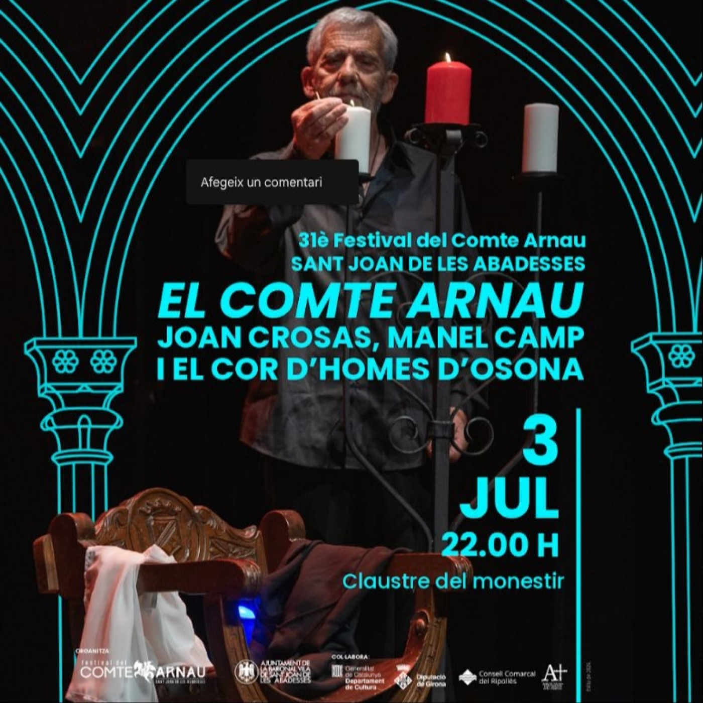 Joan Crosas i Manel Camp retornen el Comte Arnau al claustre del Monestir episode artwork