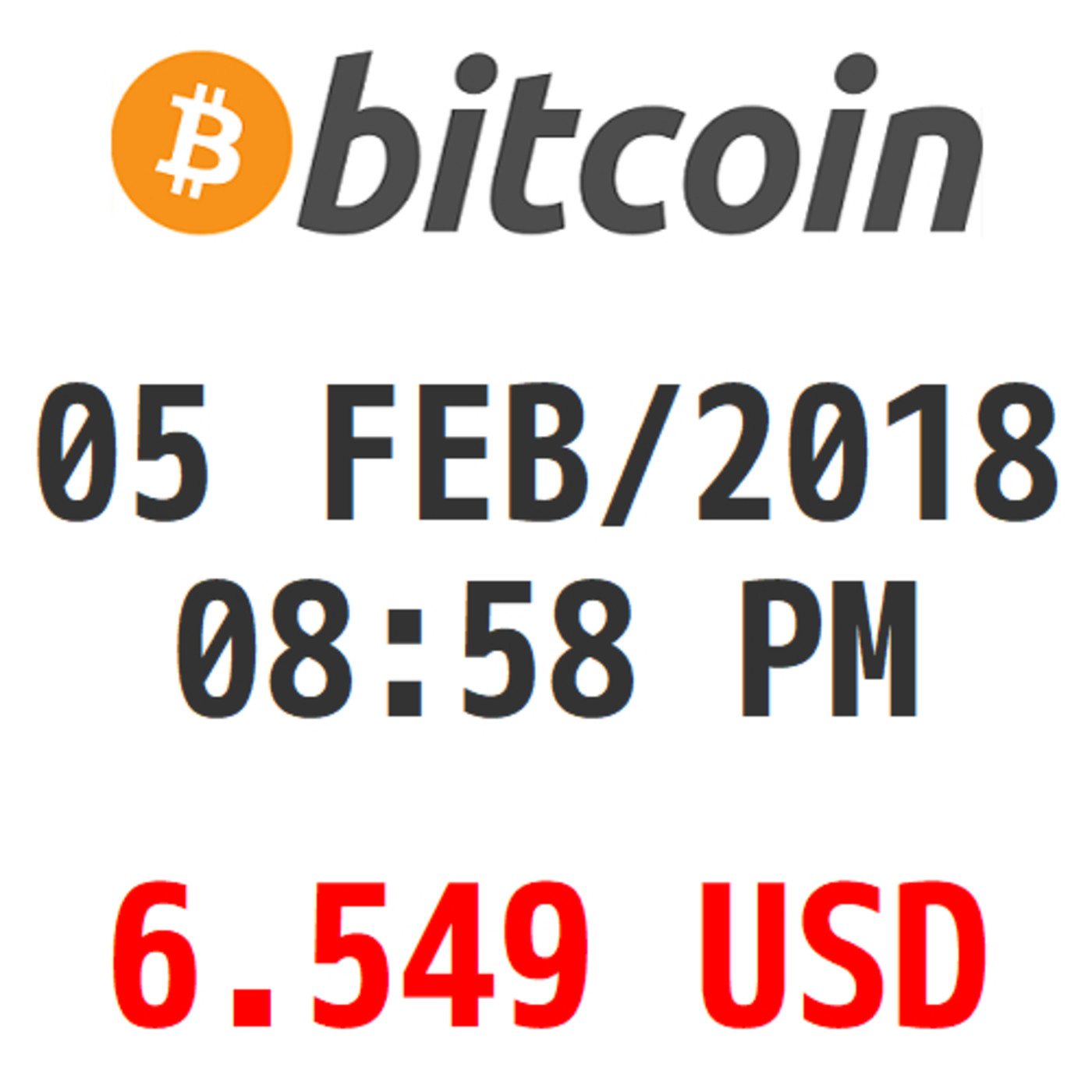 Bitcoin y Criptomonedas 05 FEB/2018 08:58 PM