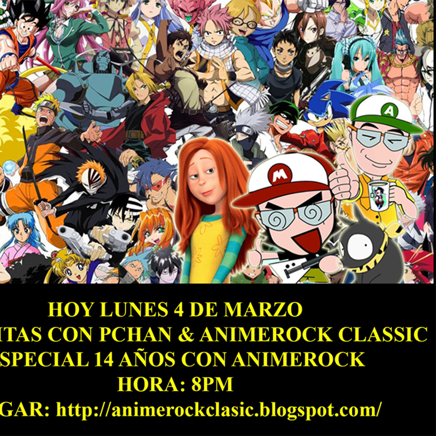 Animerock Classic & Baladitas con pchan 4 de marzo del 2019 episode artwork