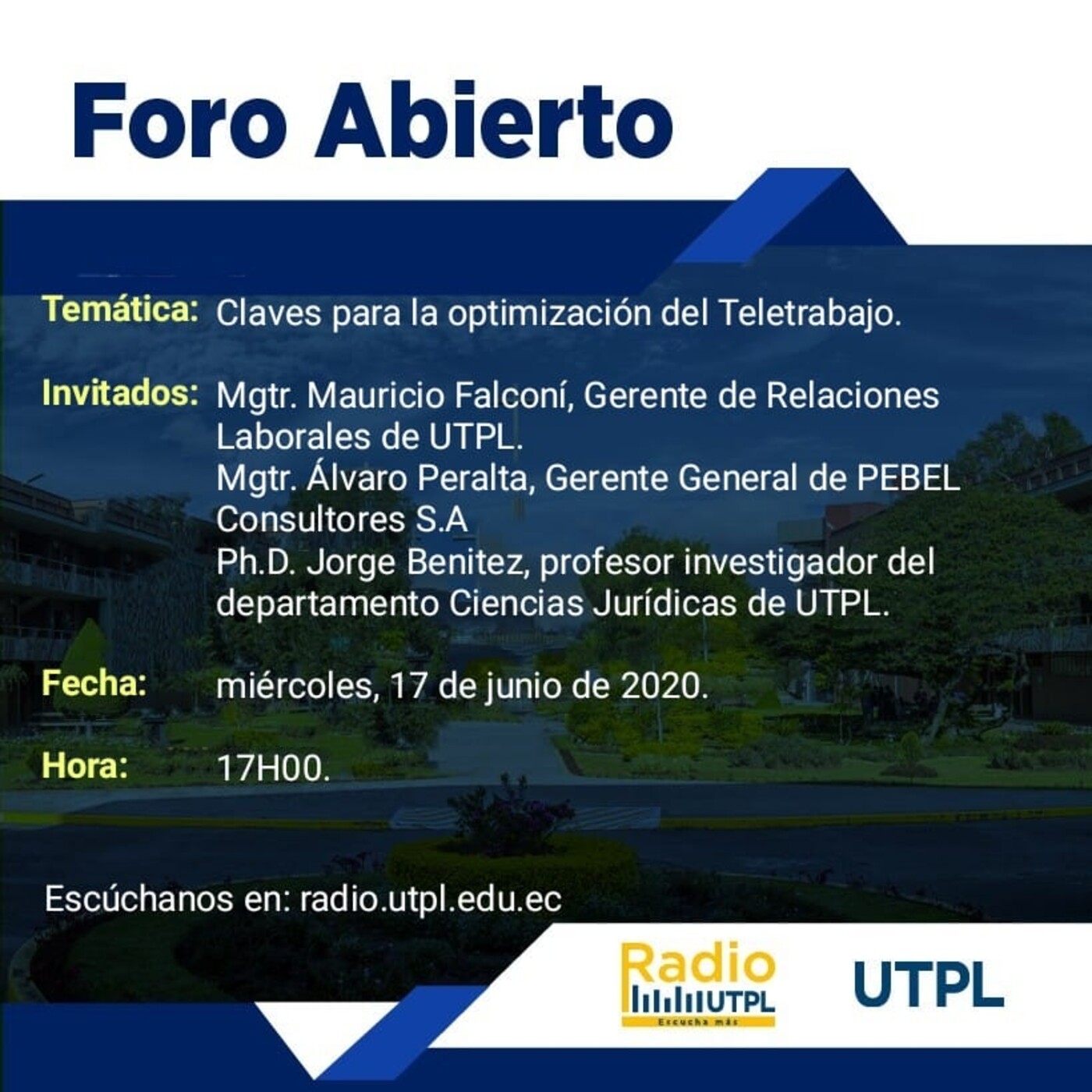 Foro Abierto, primer programa