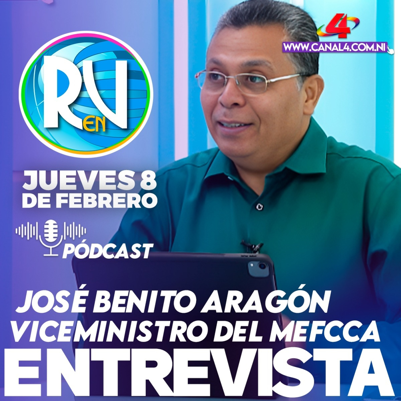 José Benito Aragón, viceministro MEFCCA en la Revista En Vivo – 8 de febrero del 2024 episode artwork